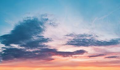 the sky during sunset