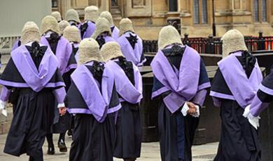 a group of judges walking