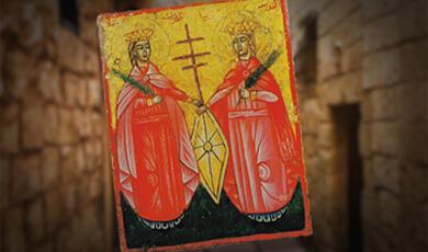 Saint Thecla and Saint Catherine