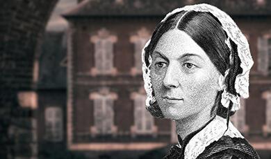 a drawing of Florence Nightingale