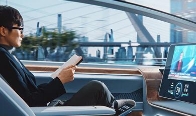Driver reading in self-driving cars