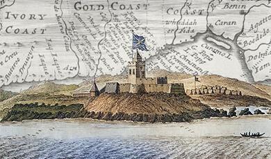 Drawing of James Fort in Accra, Ghana