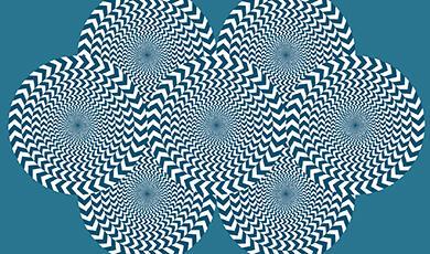 a graphic of an optical illusion