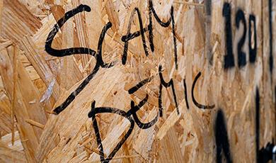 COVID-related graffiti