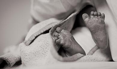 Newborn's feet