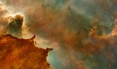 Carina Nebula's Great Clouds