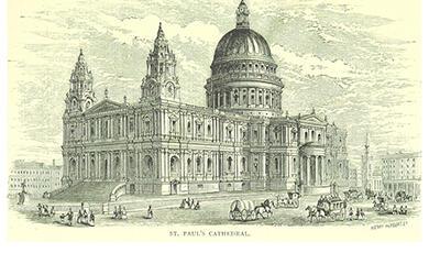 Drawing of St Paul's Cathedral