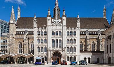 Frontage of the Guildhall in London
