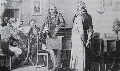 Drawing of Mendelssohn