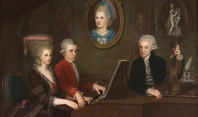 Painting of Mozart