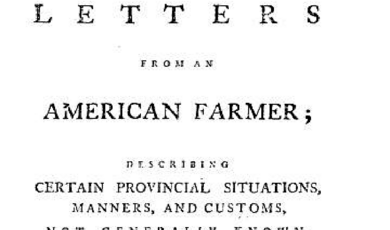 front page of letters from an american farmer