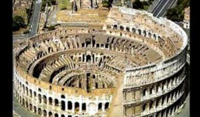 The Roman Colliseum from above