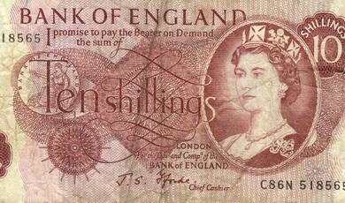 an image of a ten shilling note
