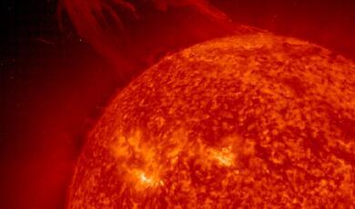 close-up photograph of the sun