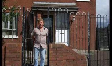 Man outside house