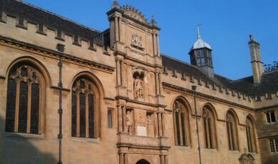 a photograph of Wadham College, University of Oxford