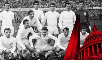 black and white photograph of Tottenham Hotspur team